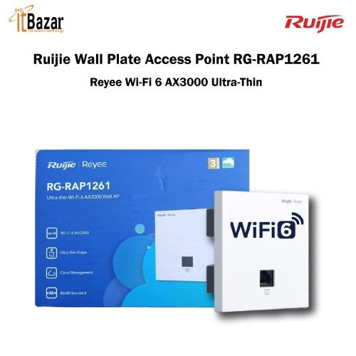 Ruijie Wall Plate Ap RG-RAP1261 Reyee Wi-Fi 6 AX3000 Ultra-Thin