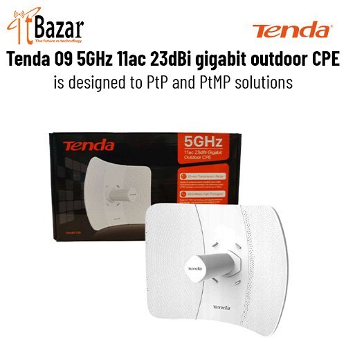 Tenda O9 5GHz 11ac 23dBi gigabit outdoor CPE