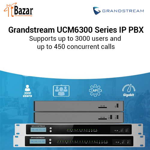 Grandstream UCM6300 IP PBX 3000 users and up to 450 concurrent calls