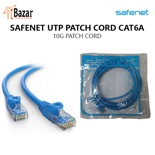 SAFENET UTP PATCH CORD CAT6A 10G PATCH CORD