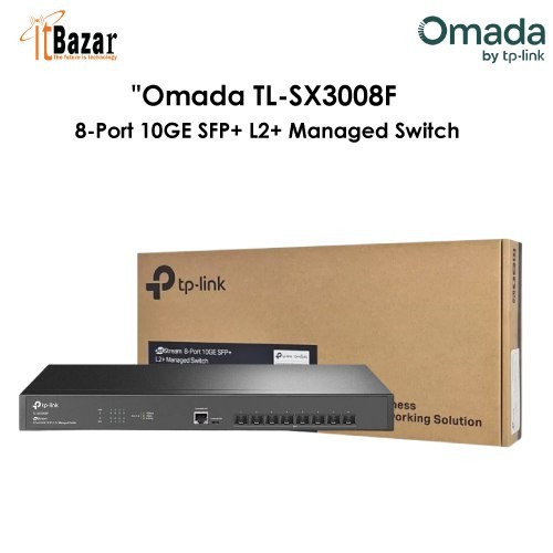 Omada TL-SX3008F JetStream 8-Port 10GE SFP+ L2+ Managed Switch