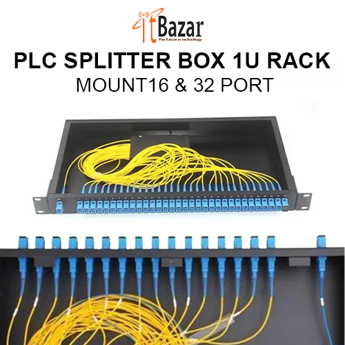 PLC SPLITTER BOX 1U RACK MOUNT