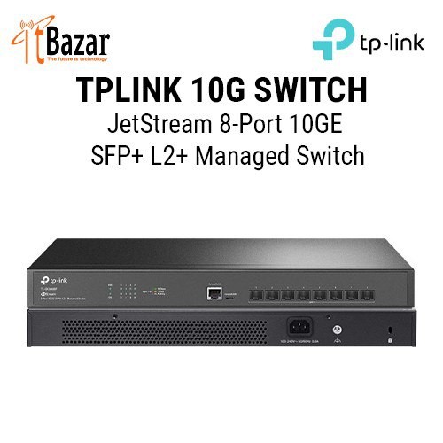 TPLink 10G Switch SX3008F JetStream 8-Port  10GE SFP+ L2+ Managed Switch