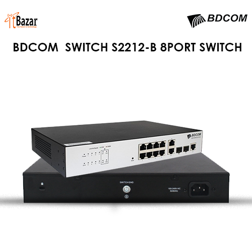 BDCOM  SWITCH S2212-B 8PORT MANAGED SWITCH