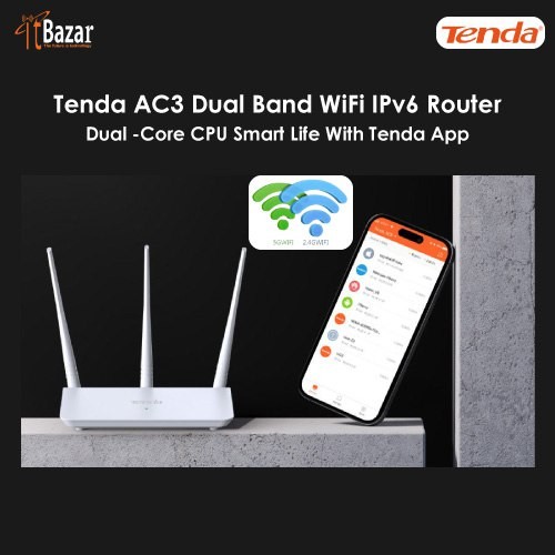 Tenda AC3 Dual Band AC750 300Mbps Router