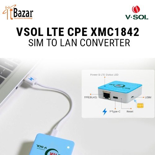 VSOL LTE CPE XMC1842 SIM TO LAN CONVERTER