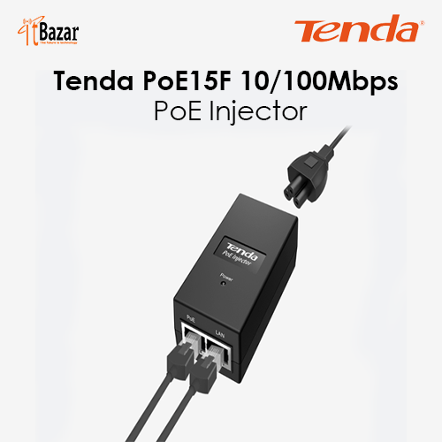 Tenda PoE Injector PoE15F 10/100Mbps