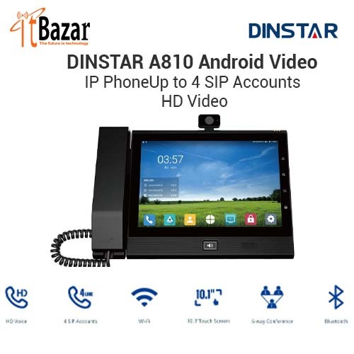 DINSTAR Video IP Phone A810 Android IP Phone