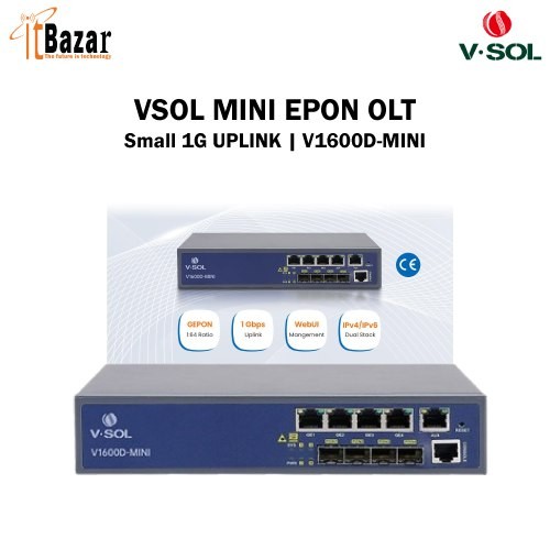 VSOL MINI EPON OLT Small 1G UPLINK V1600D-MINI